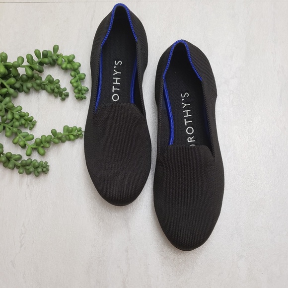 Rothy's Shoes - Rothys BLACK SOLID Loafer 5.5 Slip on Flats